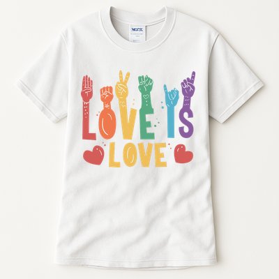 Love Is Love Hand Pride Tall T-Shirt