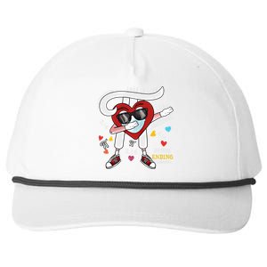 Love Is Like Pi Math Teacher Dabbing Pi Day Valentine's Day Funny Gift Snapback Five-Panel Rope Hat