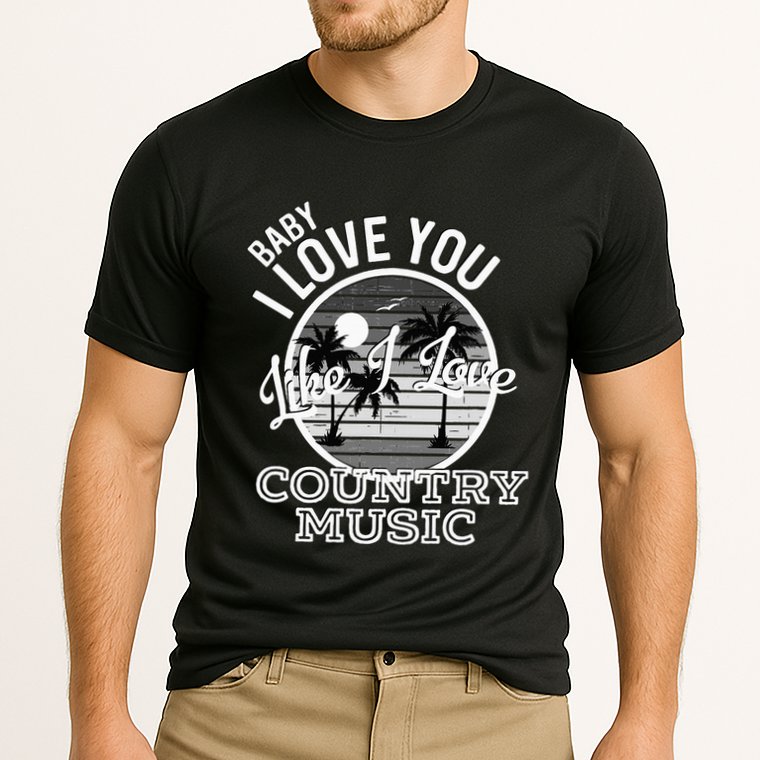 Like I Love Country Music Country Song Lyrics Cooling Performance Crew T-Shirt