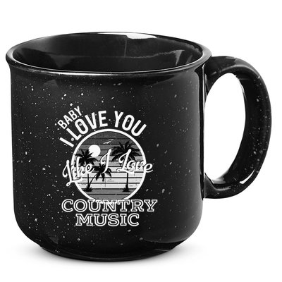 Like I Love Country Music Country Song Lyrics 15oz Campfire Ceramic Mug