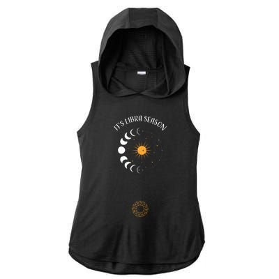 Libra: Its Libra Season Astrology Sayings Funny Gift Ladies PosiCharge Tri-Blend Wicking Draft Hoodie Tank