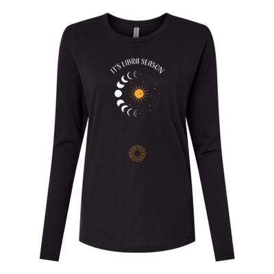 Libra: Its Libra Season Astrology Sayings Funny Gift Womens Cotton Relaxed Long Sleeve T-Shirt