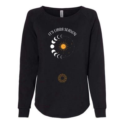 Libra: Its Libra Season Astrology Sayings Funny Gift Womens California Wash Sweatshirt