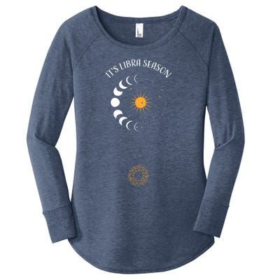 Libra: Its Libra Season Astrology Sayings Funny Gift Women's Perfect Tri Tunic Long Sleeve Shirt