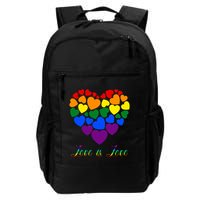 Love Is Love Pride Heart Backpack