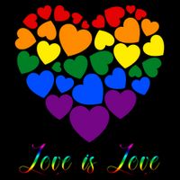 Love Is Love Pride Heart Backpack