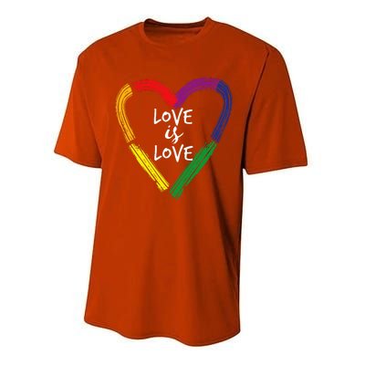 Love Is Love Performance Sprint T-Shirt