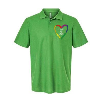 Love Is Love Softstyle Adult Sport Polo