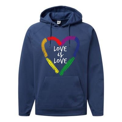 Love Is Love Performance Fleece Hoodie