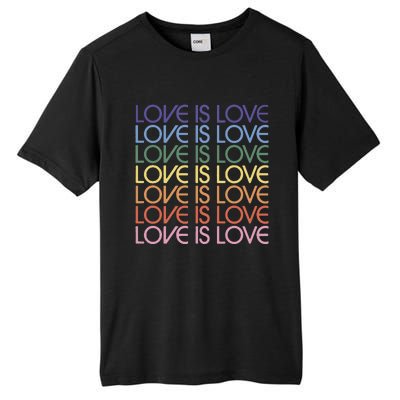 Love Is Love Pride Tall Fusion ChromaSoft Performance T-Shirt