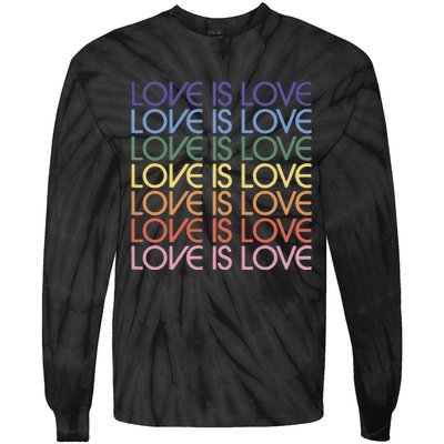 Love Is Love Pride Tie-Dye Long Sleeve Shirt