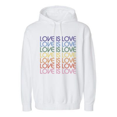 Love Is Love Pride Garment-Dyed Fleece Hoodie