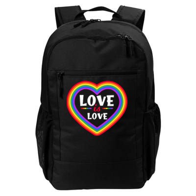 Love Is Love Lgbt Pride Graphic Daily Commute Backpack