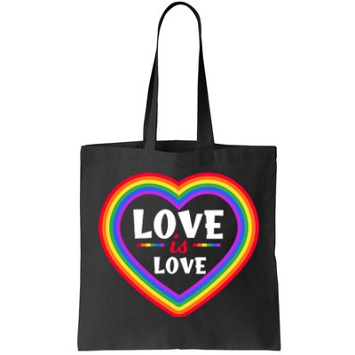 Love Is Love Lgbt Pride Graphic Tote Bag