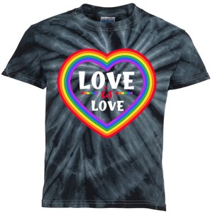 Love Is Love Lgbt Pride Graphic Kids Tie-Dye T-Shirt