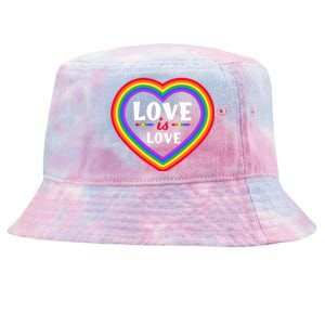 Love Is Love Lgbt Pride Graphic Tie-Dyed Bucket Hat