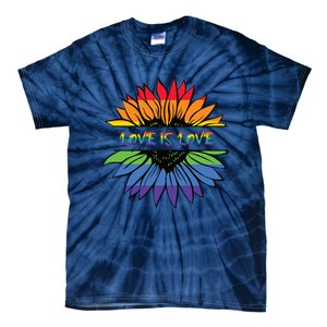 Love Is Love Rainbow Pride Graphic Tie-Dye T-Shirt