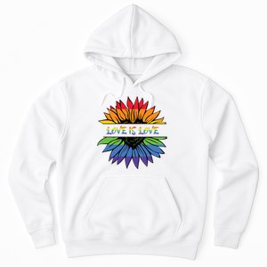 Love Is Love Rainbow Pride Graphic Hoodie