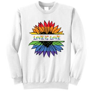 Love Is Love Rainbow Pride Graphic Sweatshirt