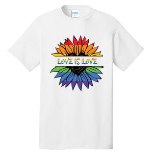 Love Is Love Rainbow Pride Graphic Tall T-Shirt