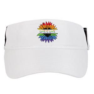 Love Is Love Rainbow Pride Graphic Adult Drive Performance Visor