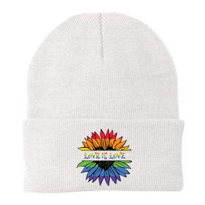 Love Is Love Rainbow Pride Graphic Knit Cap Winter Beanie