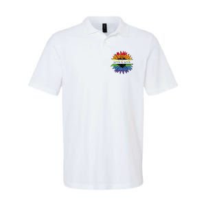 Love Is Love Rainbow Pride Graphic Softstyle Adult Sport Polo