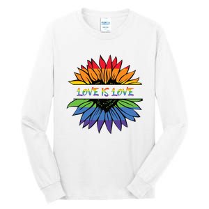 Love Is Love Rainbow Pride Graphic Tall Long Sleeve T-Shirt