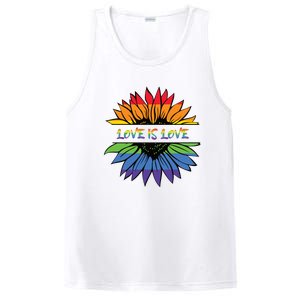 Love Is Love Rainbow Pride Graphic PosiCharge Competitor Tank