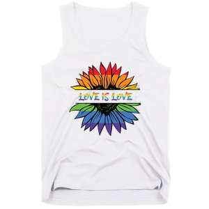 Love Is Love Rainbow Pride Graphic Tank Top