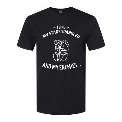 Limited I Like My Stars Spangled And My Enemies Softstyle CVC T-Shirt