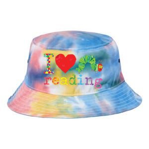 Librarian I Love Reading Hungry Caterpillar Teacher Tie Dye Newport Bucket Hat