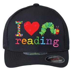 Librarian I Love Reading Hungry Caterpillar Teacher Flexfit Unipanel Trucker Cap