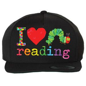 Librarian I Love Reading Hungry Caterpillar Teacher Wool Snapback Cap