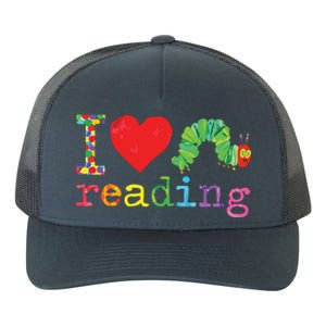 Librarian I Love Reading Hungry Caterpillar Teacher Yupoong Adult 5-Panel Trucker Hat