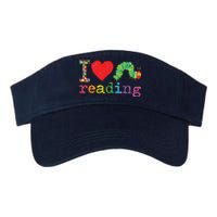 Librarian I Love Reading Hungry Caterpillar Teacher Valucap Bio-Washed Visor