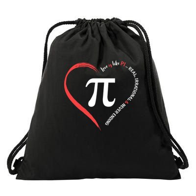 Love Is Like Pi Pi Day Valentines Drawstring Bag