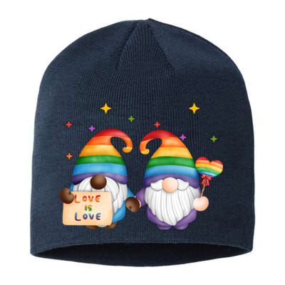 Love Is Love Rainbow Gnome Sustainable Beanie