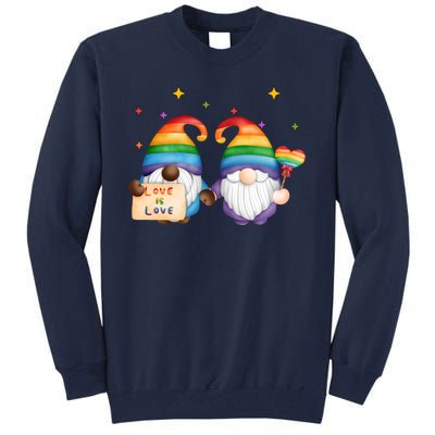 Love Is Love Rainbow Gnome Tall Sweatshirt