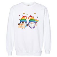 Love Is Love Rainbow Gnome Garment-Dyed Sweatshirt