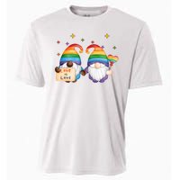 Love Is Love Rainbow Gnome Cooling Performance Crew T-Shirt