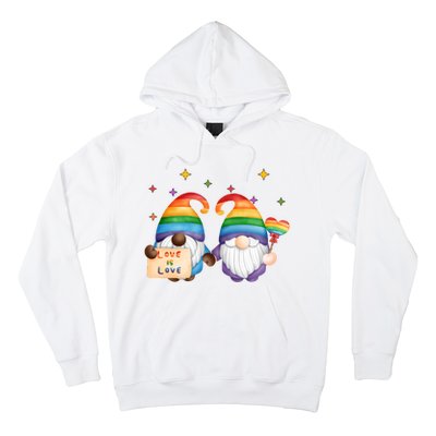 Love Is Love Rainbow Gnome Hoodie