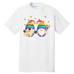 Love Is Love Rainbow Gnome Tall T-Shirt