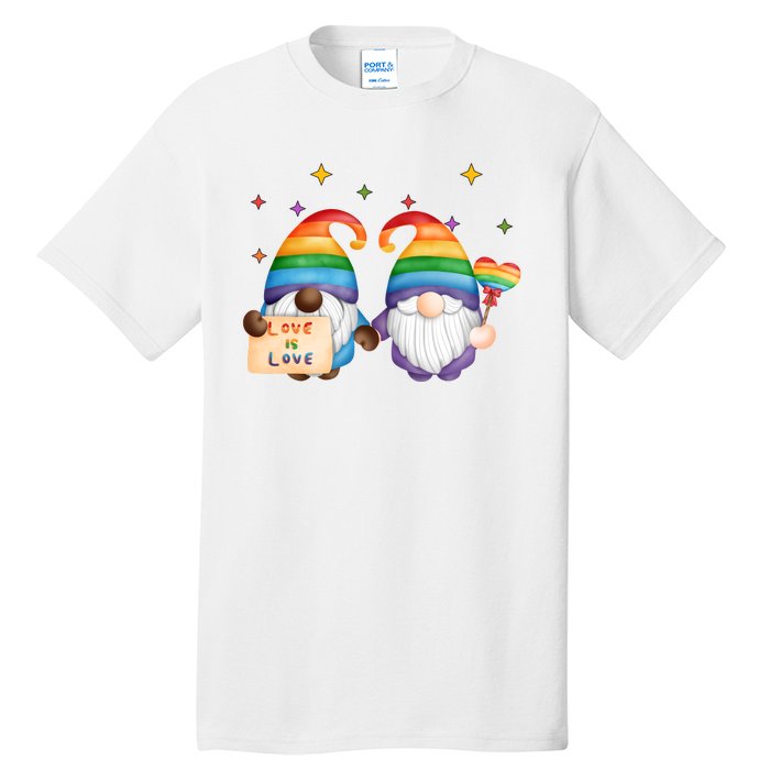 Love Is Love Rainbow Gnome Tall T-Shirt