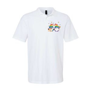 Love Is Love Rainbow Gnome Softstyle Adult Sport Polo