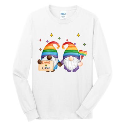 Love Is Love Rainbow Gnome Tall Long Sleeve T-Shirt