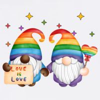 Love Is Love Rainbow Gnome Poster