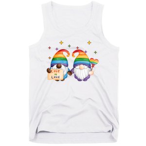 Love Is Love Rainbow Gnome Tank Top