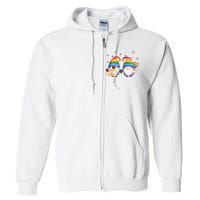 Love Is Love Rainbow Gnome Full Zip Hoodie