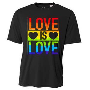 Love Is Love Lgbt Gay Lesbian Rainbow Cooling Performance Crew T-Shirt